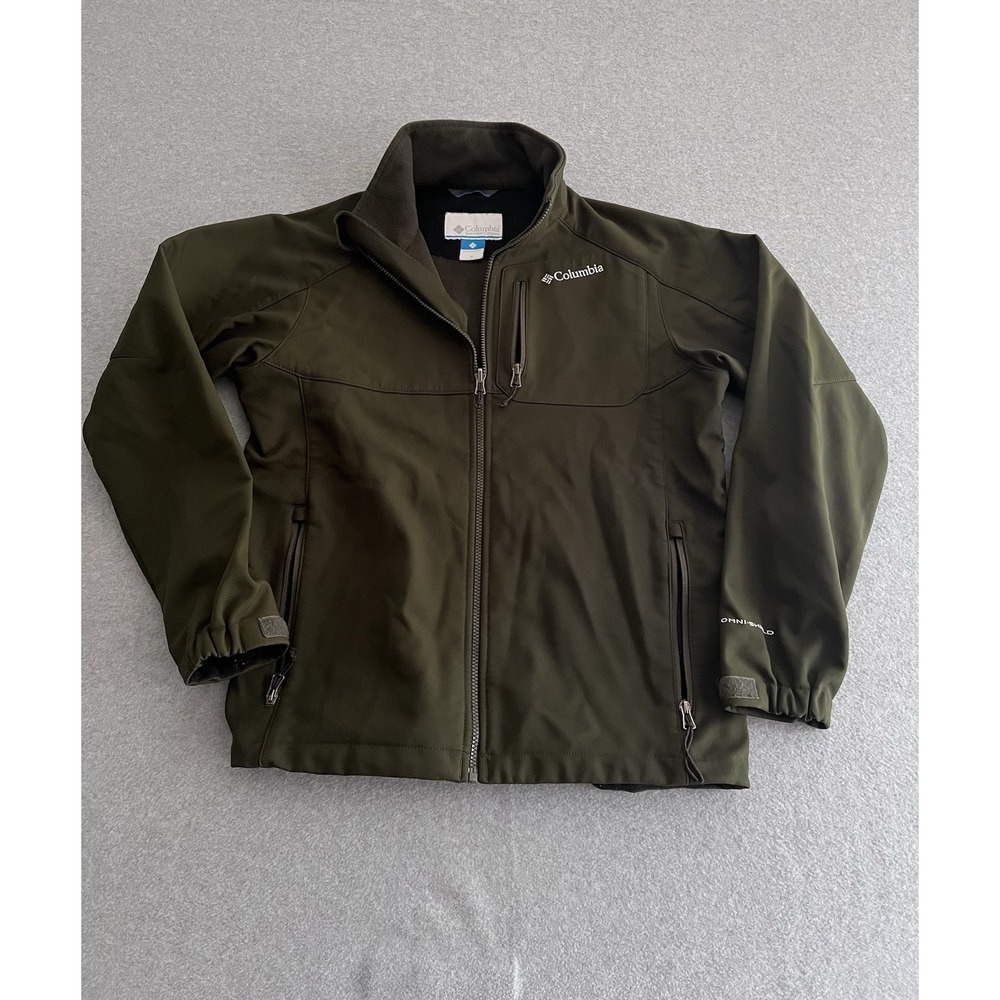 Columbia Jacket Womens Medium‎ Green Omni-Shield Hiking Full Zip Outdoors